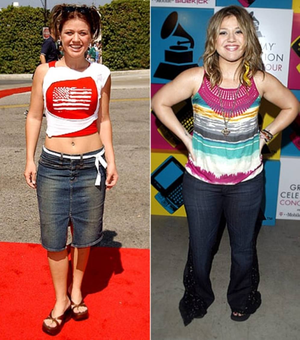 Kelly Clarkson Before and After